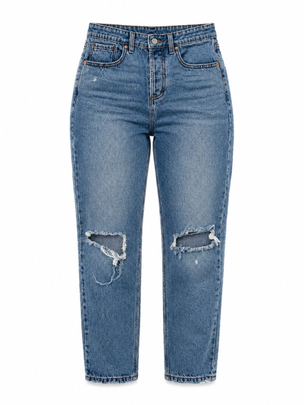 🦋 2/30 R Jeans The Boyfriend High Rise Distressed Jeans Size 27 Petite